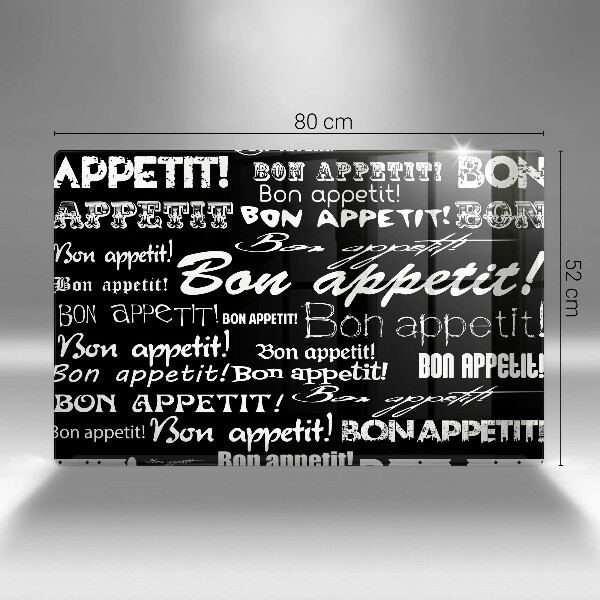 Worktop saver Kitchen text Bon Appetit