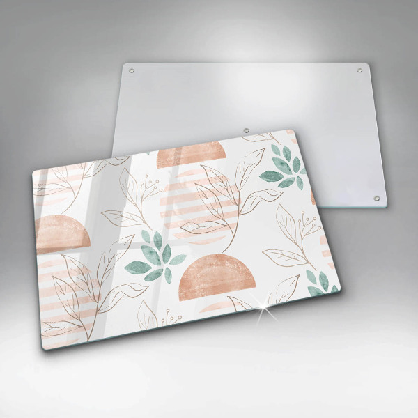 Worktop saver Boho pattern leaves