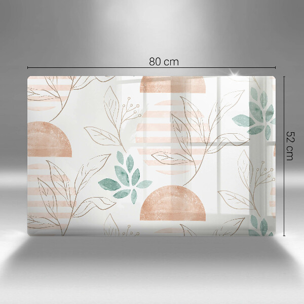 Worktop saver Boho pattern leaves