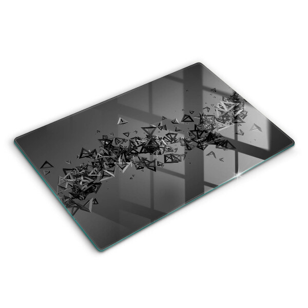 Induction hob protector Abstraction 3D shapes