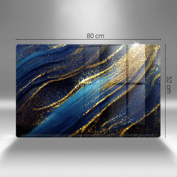 Work surface savers Navy blue abstraction