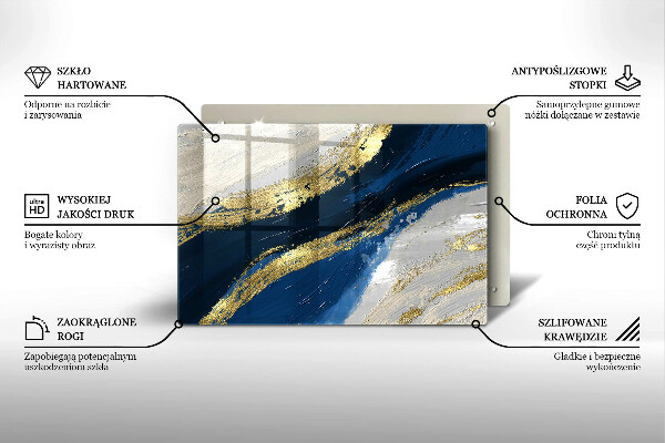 Work surface savers Texture with gold