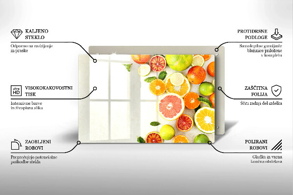 Work surface savers Fruits citruses