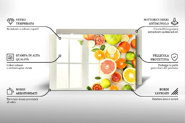 Work surface savers Fruits citruses