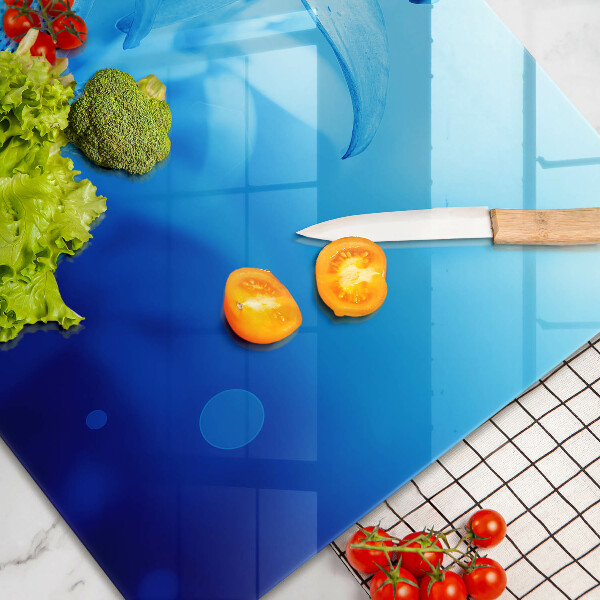 Work surface savers Blue flowers