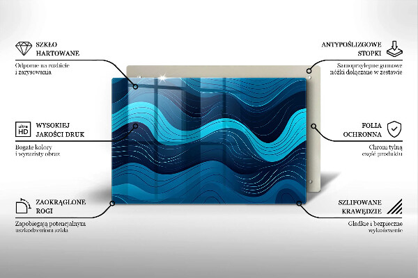 Work surface savers Abstract waves