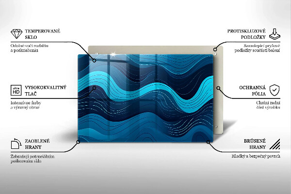 Work surface savers Abstract waves