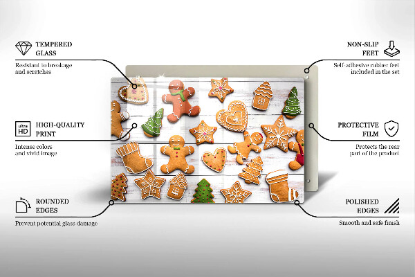 Work surface savers Christmas gingerbread