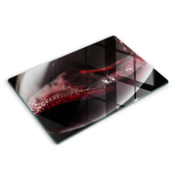 Work surface savers Red wine glass