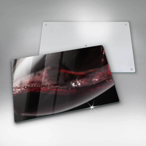 Work surface savers Red wine glass