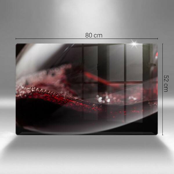 Work surface savers Red wine glass