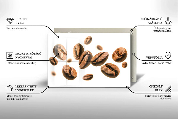 Work surface savers Coffee beans