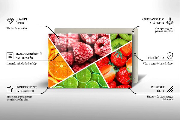 Work surface savers Colorful fruit