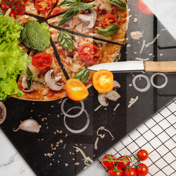 Kitchen worktop saver Pizza with mushrooms