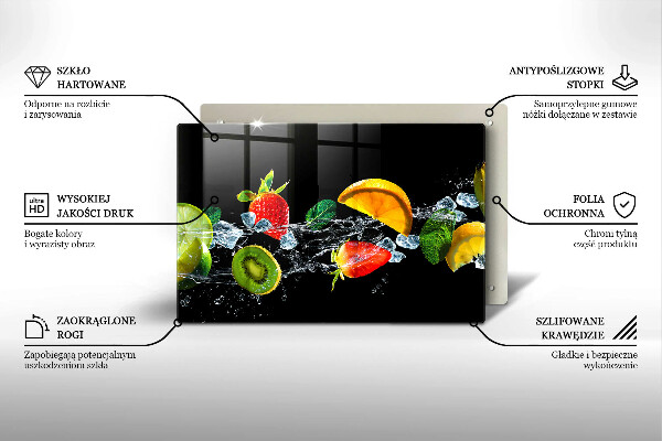 Kitchen worktop saver Fruits in water