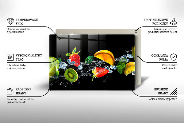 Kitchen worktop saver Fruits in water