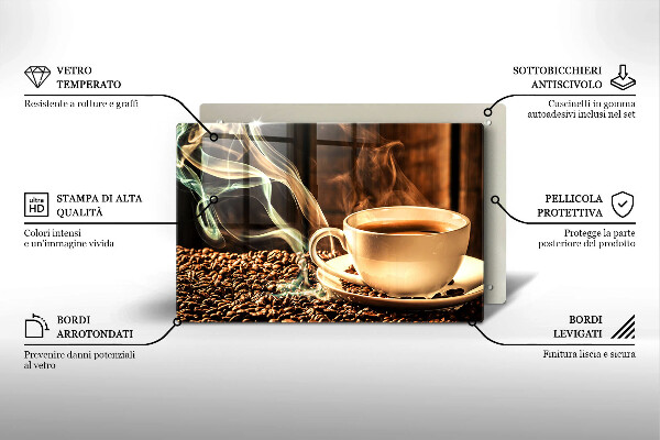 Kitchen worktop saver Cup and coffee beans