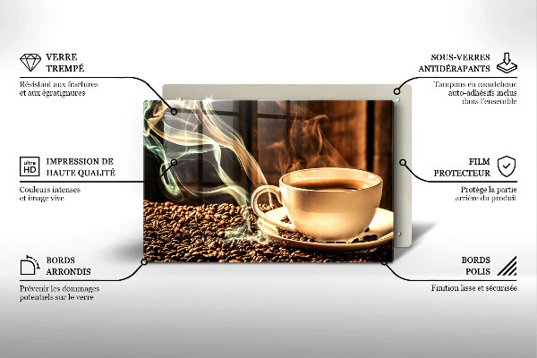 Kitchen worktop saver Cup and coffee beans