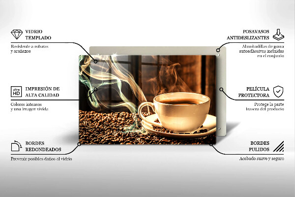 Kitchen worktop saver Cup and coffee beans