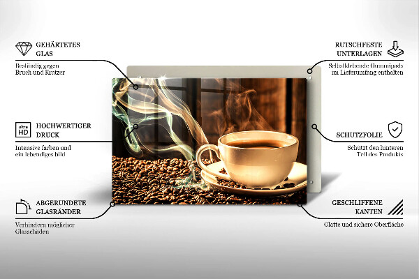 Kitchen worktop saver Cup and coffee beans