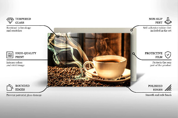 Kitchen worktop saver Cup and coffee beans