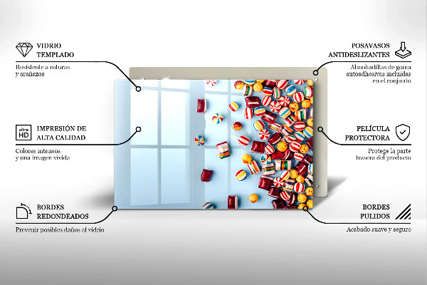 Kitchen worktop saver Colorful candies