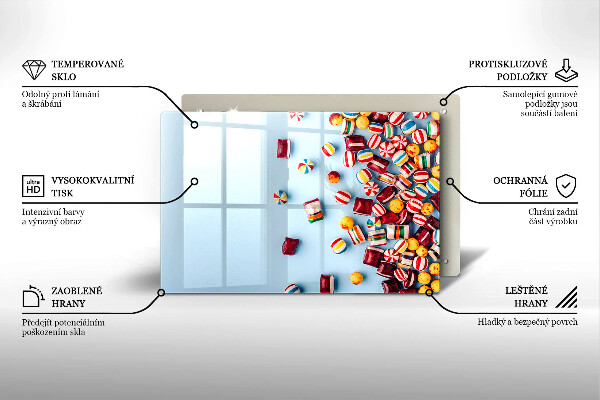 Kitchen worktop saver Colorful candies