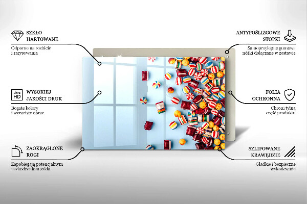 Kitchen worktop saver Colorful candies