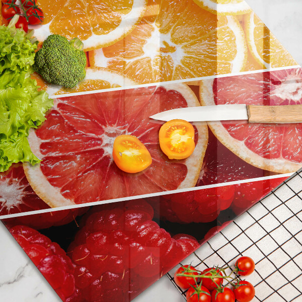 Kitchen worktop saver Colorful fruits