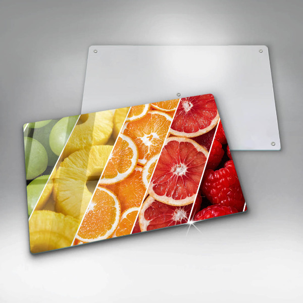 Kitchen worktop saver Colorful fruits