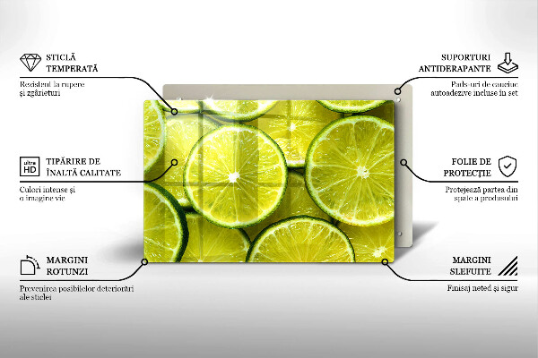 Kitchen worktop saver Lime slices