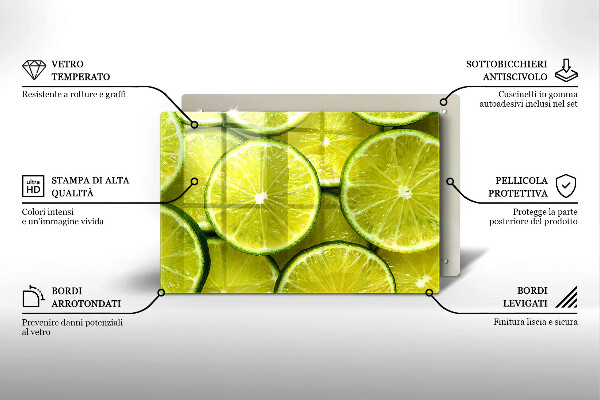 Kitchen worktop saver Lime slices