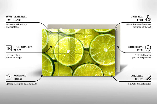 Kitchen worktop saver Lime slices