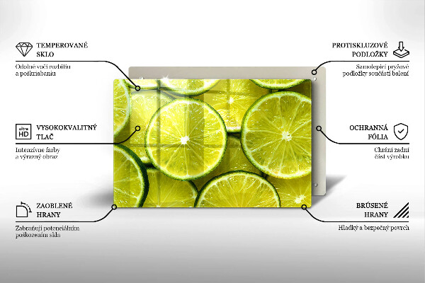 Kitchen worktop saver Lime slices