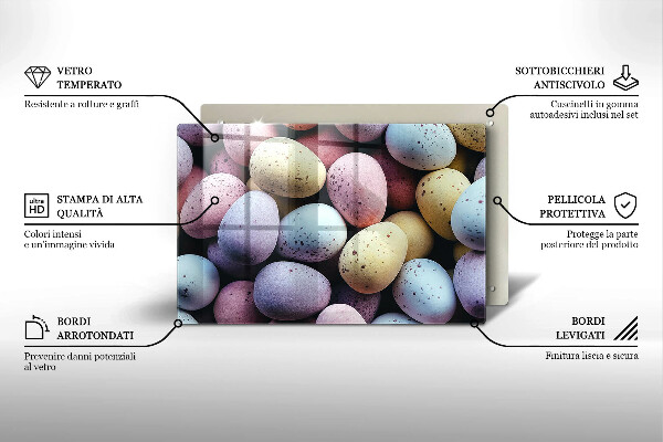 Kitchen worktop saver Easter eggs