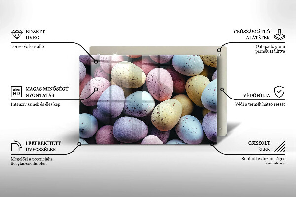 Kitchen worktop saver Easter eggs