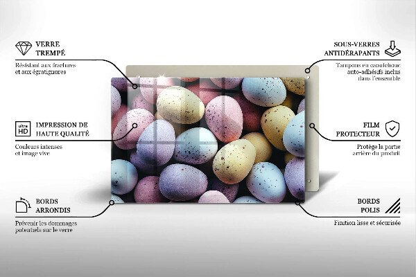 Kitchen worktop saver Easter eggs