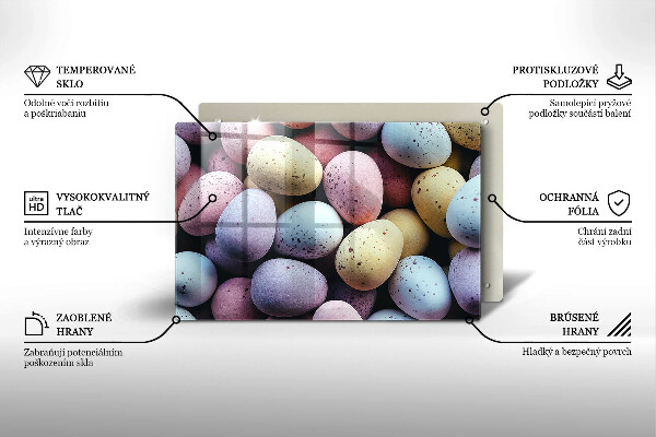 Kitchen worktop saver Easter eggs