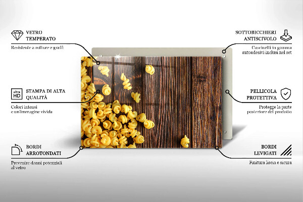 Kitchen worktop saver Pasta on a table