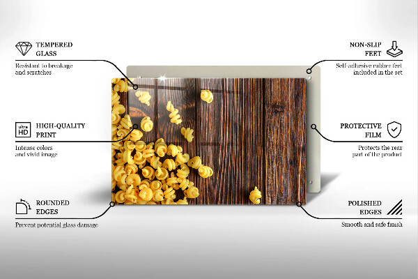 Kitchen worktop saver Pasta on a table