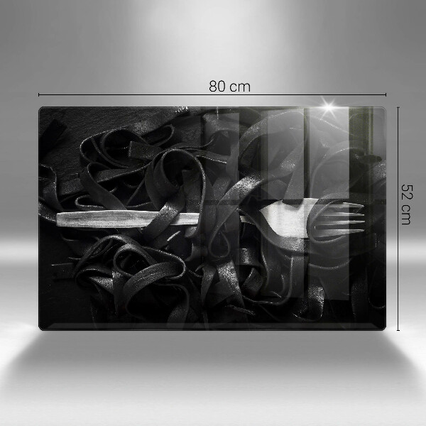 Kitchen worktop saver Black tagliatelle pasta