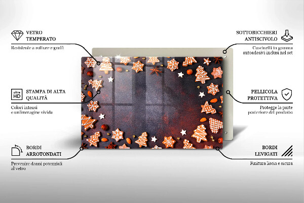 Kitchen worktop saver Gingerbread Christmas