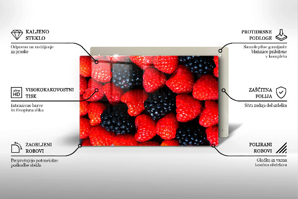 Kitchen worktop saver Raspberries and blackberries