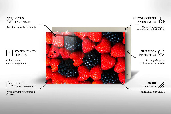 Kitchen worktop saver Raspberries and blackberries