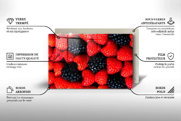 Kitchen worktop saver Raspberries and blackberries