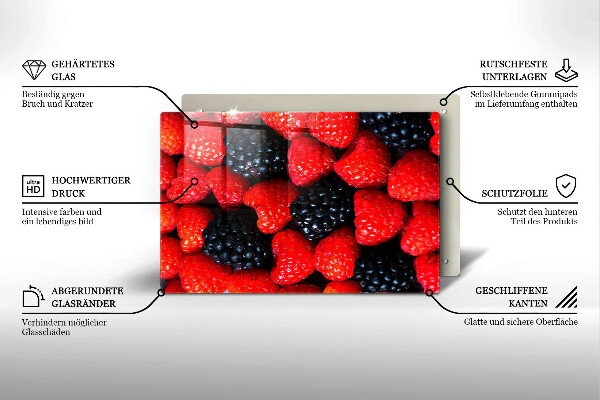 Kitchen worktop saver Raspberries and blackberries