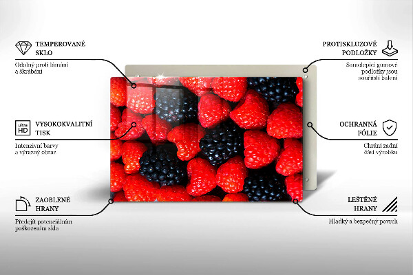 Kitchen worktop saver Raspberries and blackberries