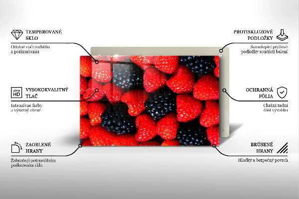 Kitchen worktop saver Raspberries and blackberries