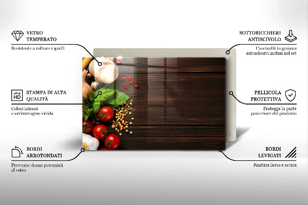 Kitchen worktop saver Vegetables on the table