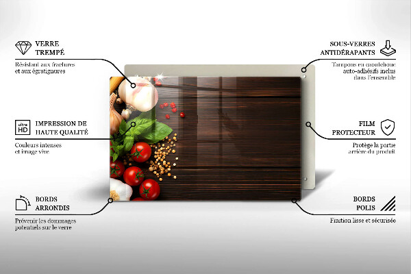 Kitchen worktop saver Vegetables on the table